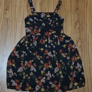 Black floral dress
